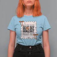 Basketball Game Day T Shirt For Women Retro Coquette Bow Gift For Sport Lovers - Wonder Print Shop