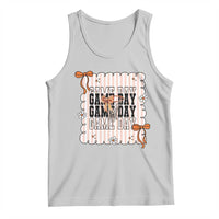Basketball Game Day Tank Top Retro Coquette Bow Gift For Sport Lovers - Wonder Print Shop