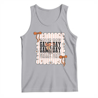Basketball Game Day Tank Top Retro Coquette Bow Gift For Sport Lovers - Wonder Print Shop