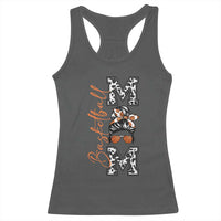 Basketball Mom Racerback Tank Top Retro Style Gift For Sports Lover - Wonder Print Shop