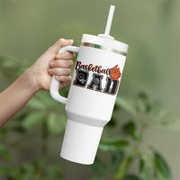 Basketball Dad Tumbler With Handle Gift For Sport Lover