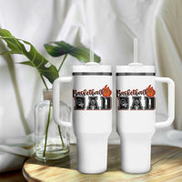 Basketball Dad Tumbler With Handle Gift For Sport Lover