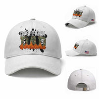 Basketball Dad Baseball Cap Camouflage Flame Graphic For Sport Lover
