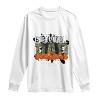 Basketball Dad Long Sleeve Shirt Camouflage Flame Graphic For Sport Lover - Wonder Print Shop