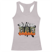 Basketball Dad Racerback Tank Top Camouflage Flame Graphic For Sport Lover - Wonder Print Shop