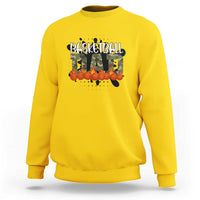 Basketball Dad Sweatshirt Camouflage Flame Graphic For Sport Lover - Wonder Print Shop