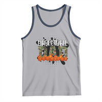 Basketball Dad Tank Top Camouflage Flame Graphic For Sport Lover - Wonder Print Shop