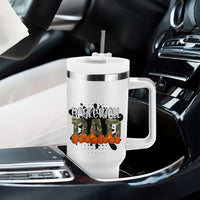 Basketball Dad Tumbler With Handle Camouflage Flame Graphic For Sport Lover