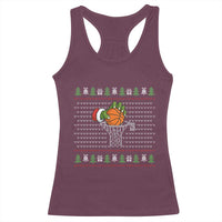 Funny Zombie Hand Basketball Christmas Gift Racerback Tank Top - Wonder Print Shop