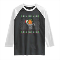 Funny Zombie Hand Basketball Christmas Gift Raglan Shirt - Wonder Print Shop