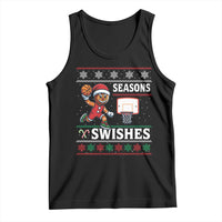 Seasons Swishes Tank Top Funny Gingerbread Basketball Christmas Gift - Wonder Print Shop