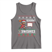 Seasons Swishes Tank Top Funny Gingerbread Basketball Christmas Gift - Wonder Print Shop