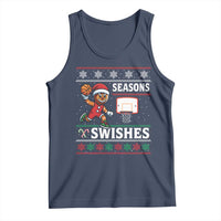 Seasons Swishes Tank Top Funny Gingerbread Basketball Christmas Gift - Wonder Print Shop