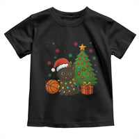 Funny Christmas Black Cat Toddler T Shirt Gift For Cat Lover - Wonder Print Shop