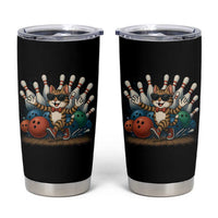 Funny Bowler Gift Tumbler Cup Bowling Cat With Sunglasses - Wonder Print Shop