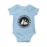I Like Cats And Bowling And Maybe 3 People Baby Onesie Funny Cat Lovers - Wonder Print Shop