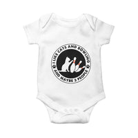 I Like Cats And Bowling And Maybe 3 People Baby Onesie Funny Cat Lovers - Wonder Print Shop