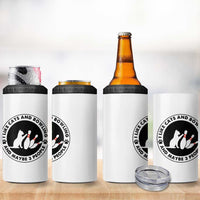 I Like Cats And Bowling And Maybe 3 People 4 in 1 Can Cooler Tumbler Funny Cat Lovers - Wonder Print Shop