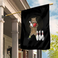 Funny Cat Bowling Meme Garden Flag Gift For Bowlers - Wonder Print Shop