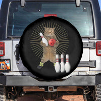 Funny Cat Bowling Meme Spare Tire Cover Gift For Bowlers - Wonder Print Shop