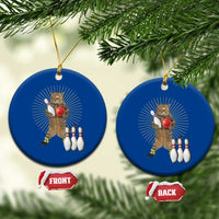 Funny Cat Bowling Meme Ceramic Ornament Gift For Bowlers - Wonder Print Shop