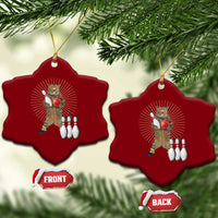 Funny Cat Bowling Meme Ceramic Ornament Gift For Bowlers - Wonder Print Shop