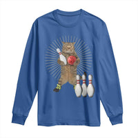 Funny Cat Bowling Meme Long Sleeve Shirt Gift For Bowlers - Wonder Print Shop
