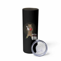 Funny Cat Bowling Meme Skinny Tumbler Gift For Bowlers - Wonder Print Shop