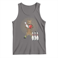 Funny Cat Bowling Meme Tank Top Gift For Bowlers - Wonder Print Shop