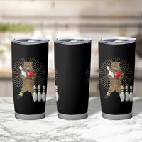 Funny Cat Bowling Meme Tumbler Cup Gift For Bowlers - Wonder Print Shop