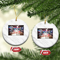 Funny Cats Bowling Battle Ceramic Ornament Gift For Cat Lovers - Wonder Print Shop