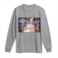 Funny Cats Bowling Battle Long Sleeve Shirt Gift For Cat Lovers - Wonder Print Shop