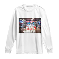 Funny Cats Bowling Battle Long Sleeve Shirt Gift For Cat Lovers - Wonder Print Shop