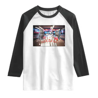Funny Cats Bowling Battle Raglan Shirt Gift For Cat Lovers - Wonder Print Shop