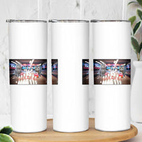 Funny Cats Bowling Battle Skinny Tumbler Gift For Cat Lovers - Wonder Print Shop