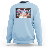 Funny Cats Bowling Battle Sweatshirt Gift For Cat Lovers - Wonder Print Shop