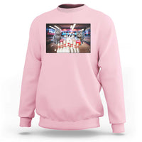 Funny Cats Bowling Battle Sweatshirt Gift For Cat Lovers - Wonder Print Shop