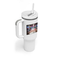 Funny Cats Bowling Battle Tumbler With Handle Gift For Cat Lovers - Wonder Print Shop