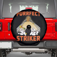 Funny Cat Bowling Gift Spare Tire Cover Purrfect Striker - Wonder Print Shop