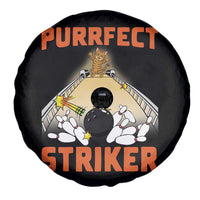Funny Cat Bowling Gift Spare Tire Cover Purrfect Striker - Wonder Print Shop