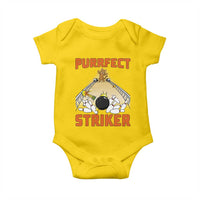 Funny Cat Bowling Gift Baby Onesie Purrfect Striker - Wonder Print Shop