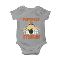 Funny Cat Bowling Gift Baby Onesie Purrfect Striker - Wonder Print Shop