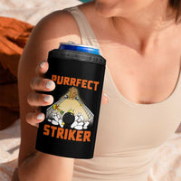 Funny Cat Bowling Gift 4 in 1 Can Cooler Tumbler Purrfect Striker - Wonder Print Shop