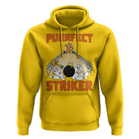 Funny Cat Bowling Gift Hoodie Purrfect Striker - Wonder Print Shop