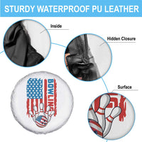 American Flag Patriotic Bowling Spare Tire Cover Bowler Gift - Wonder Print Shop