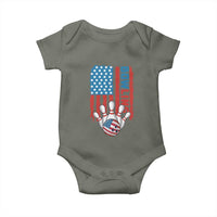 American Flag Patriotic Bowling Baby Onesie Bowler Gift - Wonder Print Shop