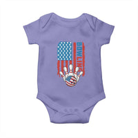 American Flag Patriotic Bowling Baby Onesie Bowler Gift - Wonder Print Shop