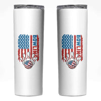 American Flag Patriotic Bowling Skinny Tumbler Bowler Gift - Wonder Print Shop