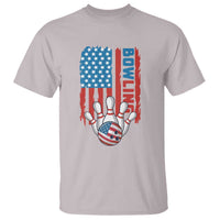 American Flag Patriotic Bowling T Shirt Bowler Gift - Wonder Print Shop