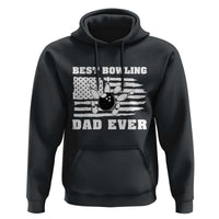 Best Bowling Dad Ever Hoodie American Flag Patriotic Bowler Gift - Wonder Print Shop